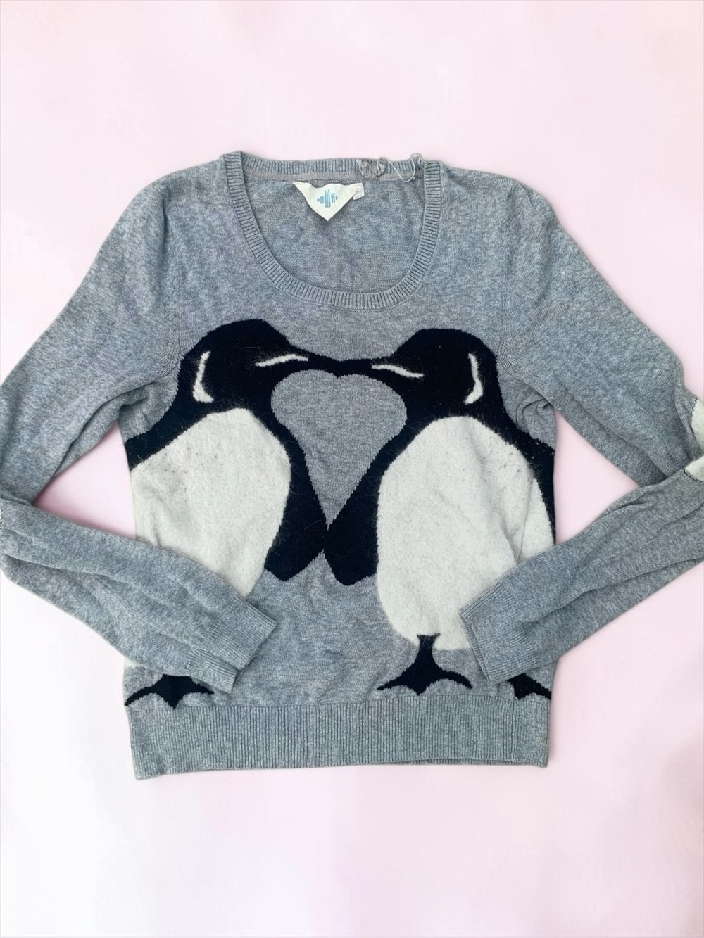 HWR Anthropologie Angora Blend Penguin Sweater Small